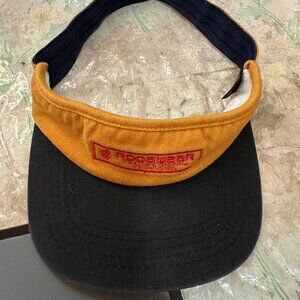 Vintage Rocawear Men's Brown Black Visor Hat 90's Y2K Street Wear